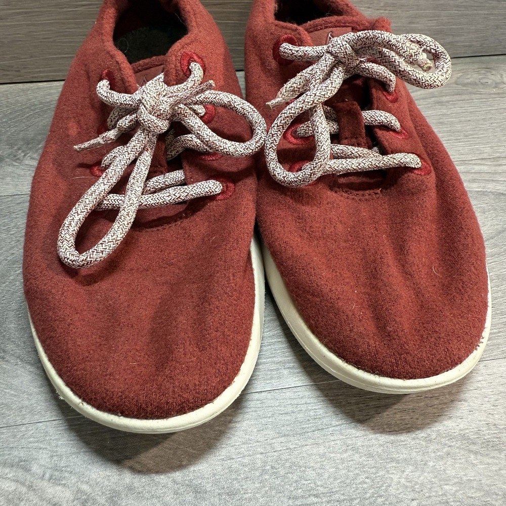 Allbirds Wool Runners Merino WR Athletic Running Shoes Red White Womens Size 6 - Picture 4 of 12
